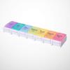ARTIBETTER 7 Days Pill Organizer Portable Pill Case Mini 7 Days Vitamin Box Container Weekly Rainbow Medicine Planner for Daily Fish Oil Supplements Prescription Medication view 3