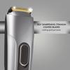 Tefal Stylis Plus JT285001, Corded and Cordless beard trimmer with fast charge, Hard Titanium coated self-sharpening blades, 90 mins run time, Silver view 3