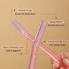 Carmesi Reusable Face Razor for Women Facial Hair- 3 Razors | Instant & Painless Hair Removal | For Eyebrows, Upper Lip, Forehead, Peach Fuzz, Chin and Sideburns | Dermaplaning Tool view 3