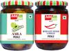 Add Me Amla Pickle 500gm Homemade Amle ka achar 500g Immunity Booster & Red Stuffed Chilli Pickle lal mirch achar 500gm Pickles Glass Jar view 1