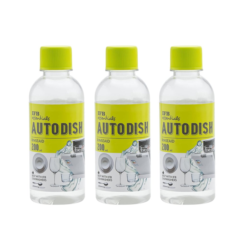 IFB essentials Dishwasher Autodish Rinse Aid (Pack of 3*200ml)