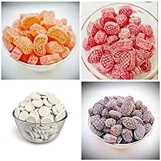 DHAWAK Combo of Candies Orange Candy, Black Kala khatta Candy, PAAN Candy, Candy (Pack of 4 x 500 Gram Each) 2000 Gram