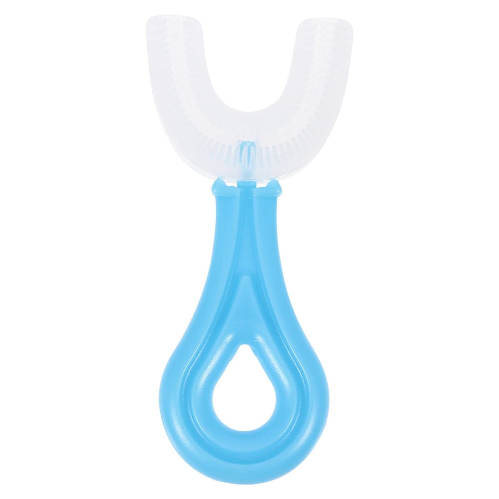 ARTIBETTER 1pc U Type Kids Toothbrush Manual Whitening Toothbrush Silicone Brush Head for Kids ( Aged 3- 6 )