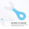 ARTIBETTER 1pc U Type Kids Toothbrush Manual Whitening Toothbrush Silicone Brush Head for Kids ( Aged 3- 6 ) view 3