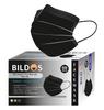 Bildos Melt-Blown Fabric 50 Pieces Masks 3 Layer Disposable Surgical Face Mask For Men & Women With Nose Clip For Home, Office, School, And Outdoors, Black view 1