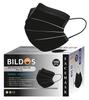 Bildos Melt-Blown Fabric 100 Black Masks Pack 3 Layer Disposable Face Mask with Nose Clip For Home, Office, School, and Outdoors view 1