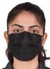 Bildos Melt-Blown Fabric 100 Black Masks Pack 3 Layer Disposable Face Mask with Nose Clip For Home, Office, School, and Outdoors view 4