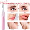 Electric Eyebrow Trimmer for Women, Facial Hair Painless Razor Removal for Men, Mini Epilator for Bikini, Remover for Face, Chin, Peach Puzz, Lips, Body, Arms, Legs, Powered by Battery (not Included) view 2