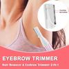 Electric Eyebrow Trimmer for Women, Facial Hair Painless Razor Removal for Men, Mini Epilator for Bikini, Remover for Face, Chin, Peach Puzz, Lips, Body, Arms, Legs, Powered by Battery (not Included) view 3
