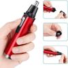 Electric Ear Neck Nose Hair Trimmer Eyebrow Trimmer Implement Shaver Clipper Shaver Man Woman Clean Trimer Razor Remover Kit IPX7 Waterproof Dual Edge Blades for Easy Cleansing (RED) view 3