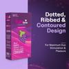 Funtime Black Grapes Flavoured Dotted Condoms | Ribbed & Contoured Condoms for Higher Pleasure | Made With Natural Rubber Latex | Lubricated for More Excitement & Satisfaction - Pack of 3 (10count each) view 3
