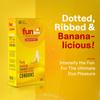 Funtime Banana Flavoured Dotted Condoms | Ribbed & Contoured for Extra Pleasure | Made With Natural Rubber Latex | Lubricated for Excitement & Satisfaction - Pack of 3 (10 count each) view 3