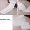 HEALLILY 6pcs Cotton Baby Belly Band Infant Umbilical Cord Soft Newborn Navel Belt (White) view 3