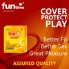 Funtime Flavoured Condoms Combo Pack of 10 (3Pcs Each) | Dotted, Ribbed And Contoured Long Lasting Condoms for Men | Banana Flavour (Total 30pcs) view 4