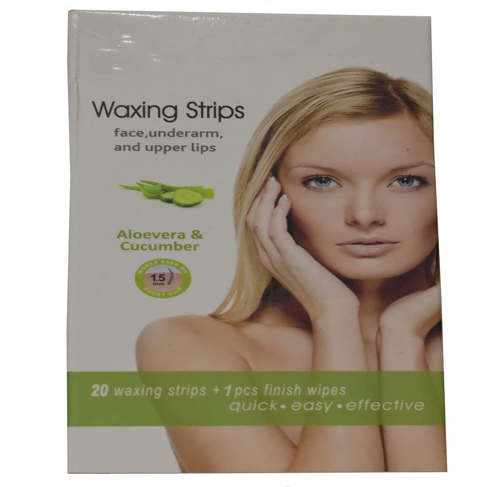 Face and Underarm Waxing Strips (Face,Underarm and Upper Lips) (Aloevera & Cumcumber)