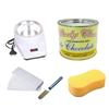 Big saving Wax For Hair Removal Tin Removal kit Heater Combo Waxing Combo Kit 600 grams Hot Cream 70 pecs Strips, Knife And Sponge For Women | Wax Machine (White Chocolate Wax) view 1