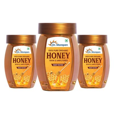 Dr. Morepen Natural & Pure Honey Nmr Tested & No Sugar Adulteration 250G Pack Of 3