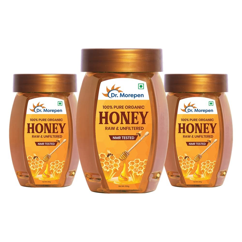 Dr. Morepen Natural & Pure Honey Nmr Tested & No Sugar Adulteration 250G Pack Of 3