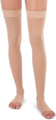 Just Rider Elastic Varicose Vein Stockings (Beige, L)