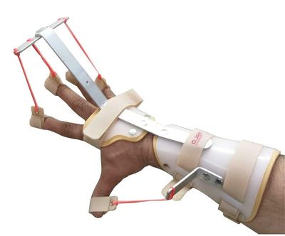SALO Orthotics Dynamic Hand Splint for Right Hand - Thumb & Finger Extension Support for Carpal Tunnel, Radial Nerve Palsy, Stroke Recovery  (Size-Large, Right Hand)