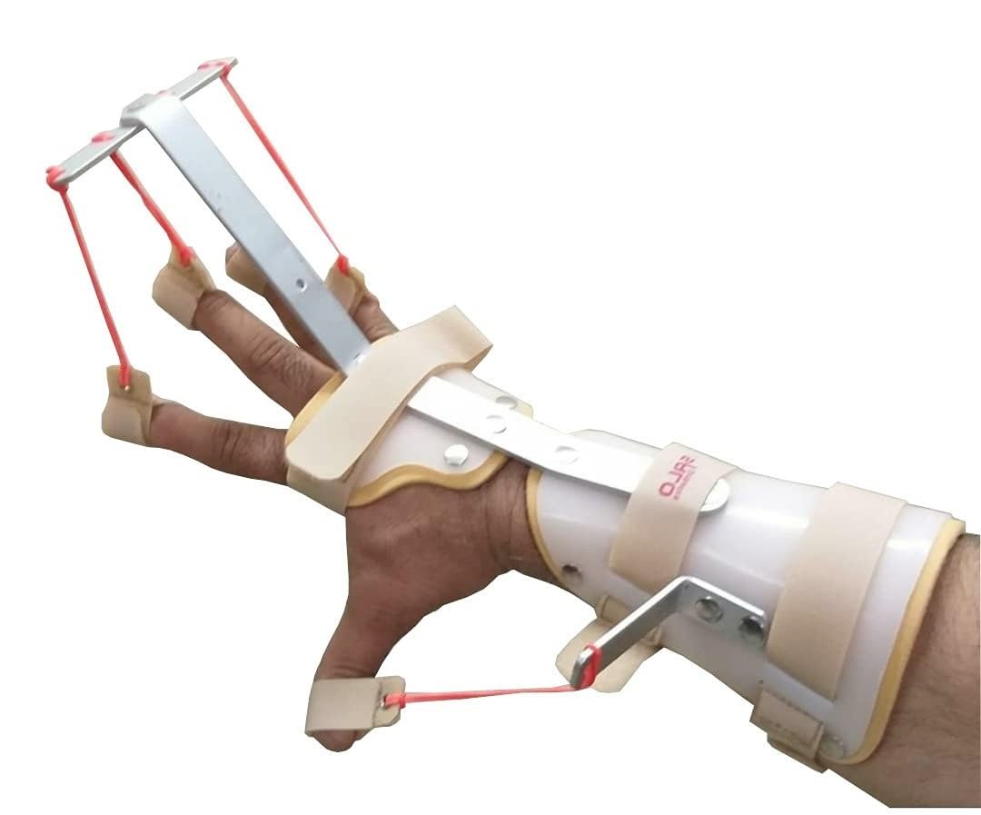 SALO Orthotics Dynamic Hand Splint for Right Hand - Thumb & Finger Extension Support for Carpal Tunnel, Radial Nerve Palsy, Stroke Recovery  (Size-Large, Right Hand)