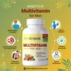 Alpspure Nutra Multivitamin for Men (120 Tablets), Complete Health Booster with Minerals and Herbal Extracts | Immunity Booster | Essential Nutrients for Energy & Stamina | Good for Mens Vitality view 4