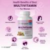 Alpspure Nutra Multivitamin for Women (90 Veg Tablets) with Minerals & Herbal Extracts suited for Womens Health | Boosts Energy, Immunity & Skin Health | 33 Vital Ingredients including Beauty Blend view 4