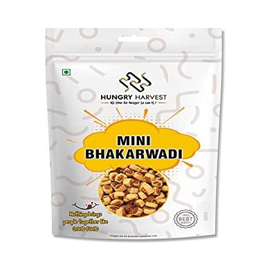 Hungry Harvest Special Mini Bhakarwadi Snacks (Crunchy, Light and Flavourful) 300 Gram