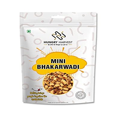 Hungry Harvest Special Mini Bhakarwadi Snacks (Crunchy, Light and Flavourful) 300 Gram