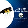 aquawhite Blackedge Flexi Toothbrush with Zig Zag Medium Bristles, Pack of 12 view 3