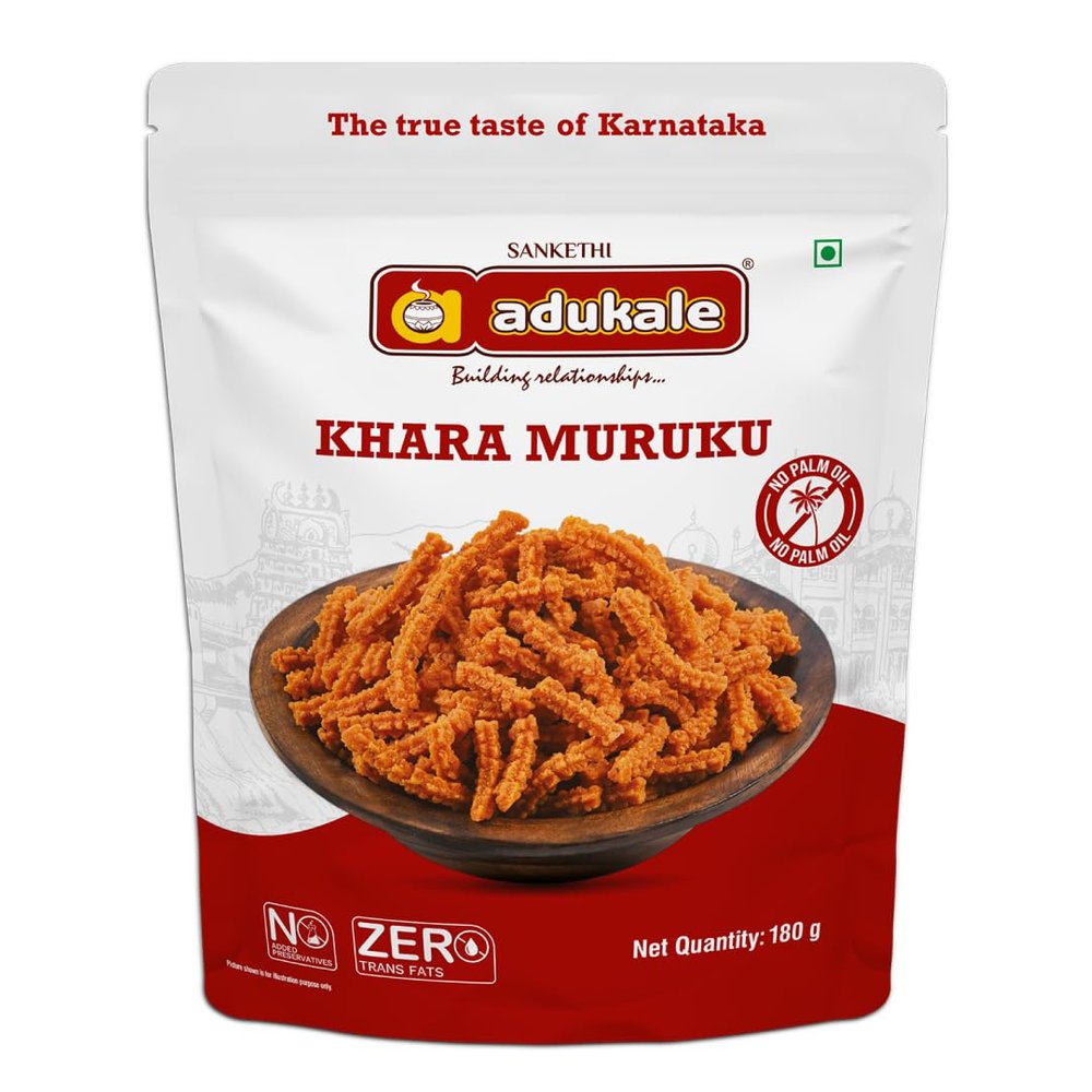 Adukale Khara Muruku | South Indian Snacks | No Palm Oil |180g