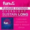 Funtime Climax Control Condoms | Dotted, Ribbed, & Contoured for Long-Lasting Pleasure | Lubricated Natural Rubber Latex Condoms for Excitement & Fun- (3Pc x Pack of 10) view 3