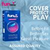 Funtime Climax Control Condoms | Dotted, Ribbed, & Contoured for Long-Lasting Pleasure | Lubricated Natural Rubber Latex Condoms for Excitement & Fun | Pack of 3 (10 counts each) view 4