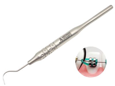 Artman Dental Ligature Ties Removal Tool Stainless Steel Braces Color Bands Remover Orthodontic Color Ties Professional Braces Wires Removal Tool for Teeth
