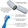 Denture Case Kit with 2 Bath Cups, 2 Brushes & 2 Portable Toothbrush Boxes, Retainer Cleaning Boxes with Lid view 4