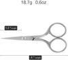 Foreign Holics Stainless Steel Small Size Scissors for Men and Women Nose Hair, Beard, Moustache, Eyebrow Hair Cutting Kaichi view 2