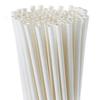 Newton's Biodegradable Durable and Eco-Friendly White (6 mm -200) Paper Drinking Straws and Party Decoration Supplies-200 view 1