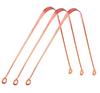 Dr Veggie Copper Tongue Cleaner For Kids & Adults | Easy to use | Simple Design | Made up of 100% Pure Copper | Optimal for Oral Hygiene and Bad Breath Treatment | Ayurvedic Tongue Scraper For Bad Breath (Round) - Pack of 3 view 1