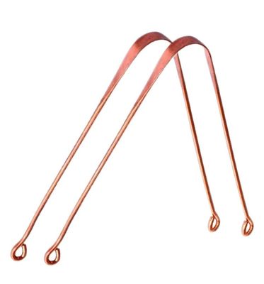 Dr Veggie 100% Copper Tongue Cleaner. Anti Bacterial & Hygienic. (Pack of 2)