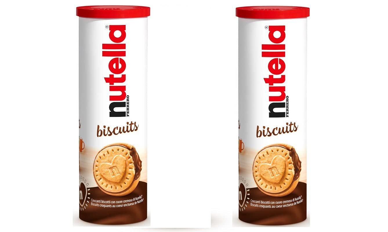 Nutella Biscuits Tube With Hazelnut Chocolate 166g (Pack Of 2)