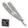 G4 Stainless Steel Straight Edge Barber Shaving Razor Blade for Close Shaving Men Folding Replaceable Free 100 Derby Blades (Silver) view 1