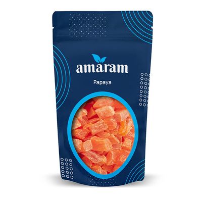 Amaram by Ghasitaram Dried Papaya 200 GMS|Dryfruit Gift Hamper|Dry Fruit Combo Pack Offer|Dry Fruit Gift Pack|Dry Fruit Box|Diwali Dry Fruit Gift Box|Mix Nut|