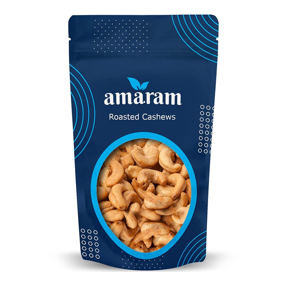 Amaram by Ghasitaram Roasted Salted Cashews 200 GMS|Dryfruit Gift Hamper|Dry Fruit Combo Pack Offer|Dry Fruit Gift Pack|Dry Fruit Box|Diwali Dry Fruit Gift Box|Mix Nut|