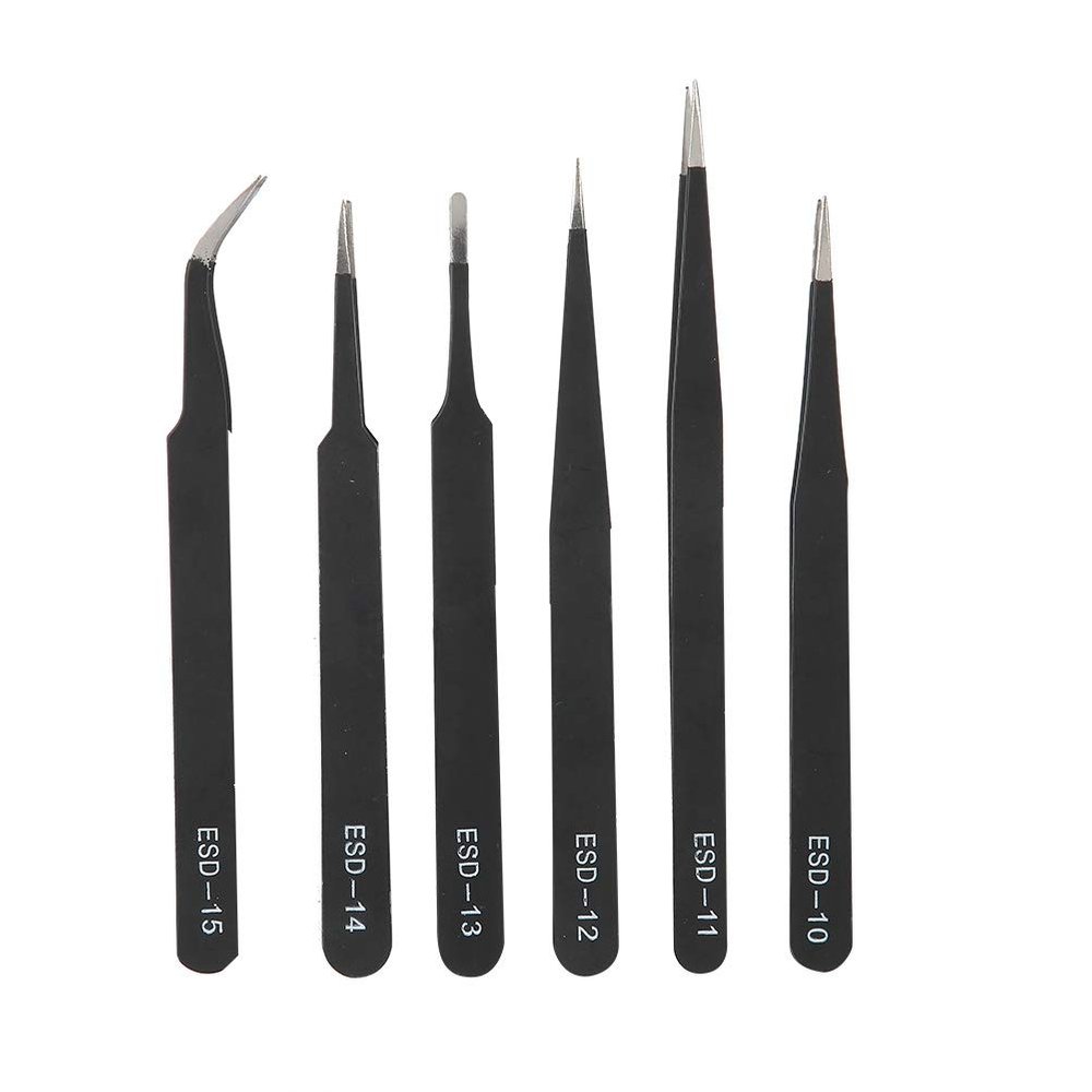 Jewelry Tweezer, Curved Tweezers Tweezer, for Rhinestones Studs Gems for Watches