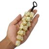 Crystu Natural Selenite with Black Tourmaline Tumble Stone Car Hanging Accessories and Door Hanging Items Reiki Healing and Crystal Healing Stones Combo Pack of 2 pc (Color : Multi) view 2