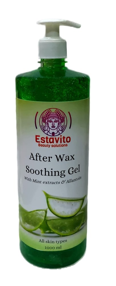 ESTAVITO After Waxing Gel with Aloevera and Allantoin for Instant Soothing 1000 ml (Prevents the skin from Rashes| itchiness| Redness| caused after waxing)
