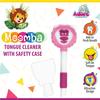 Adore Moomba Tongue cleaner with Safty case Best for child oral care, Multicolour (Pack of 1) ((Pack of 5) (Multicolor)) view 3