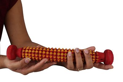 Acupressure Health Wooden Handheld Foot Roller Acupressure Massager For Pain & Stress Relief