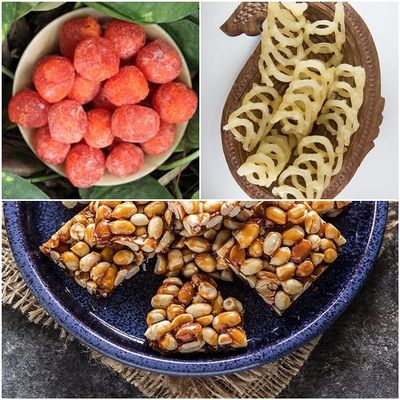 Sugar Candi (Seeni Mittai) | Peanut Chikki | Honey Candy - Healthy Sweets & Snacks 3 Pack Combo (3 * 200 Gram)