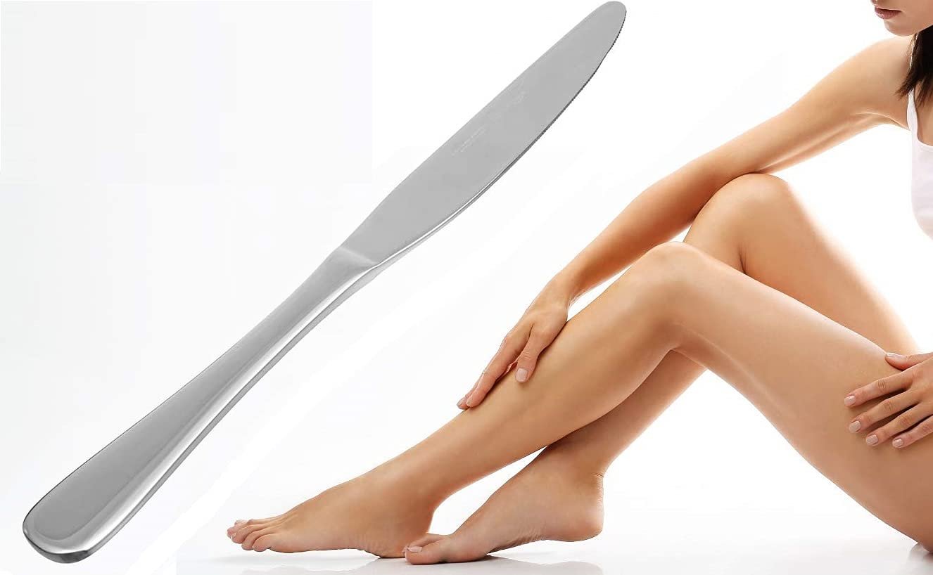 AKADO Stainless steel hair removal and waxing spatula knife tools applicator (1 PCS)